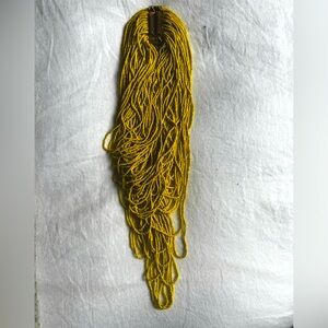BCBG Yellow Beaded Necklace